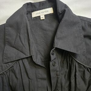 Anne Fontaine Black Button-Front Dress